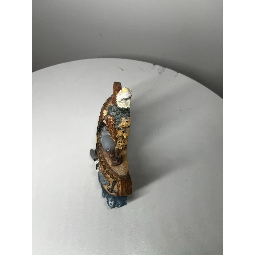 Vintage‎ Noah's Ark Tabletop Clock Bible Story Animals Flood  *NOT TESTED*